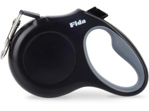 Fida Retractable Dog Leash, 16 ft Dog Walking Leash for Small Dogs up to 26 lbs, 360° Tangle Free, Black