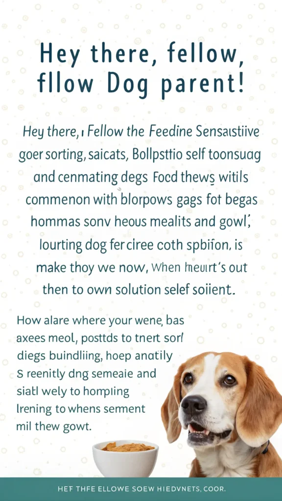 Making Dog Food for Sensitive Tummies