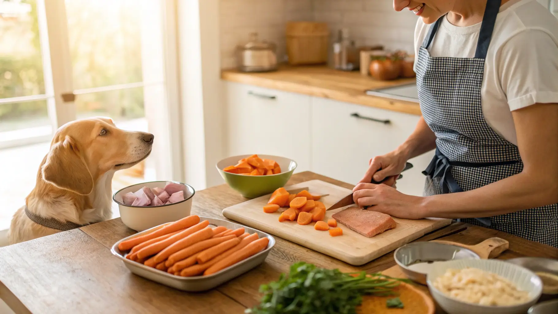 Making easy homemade dog recipes